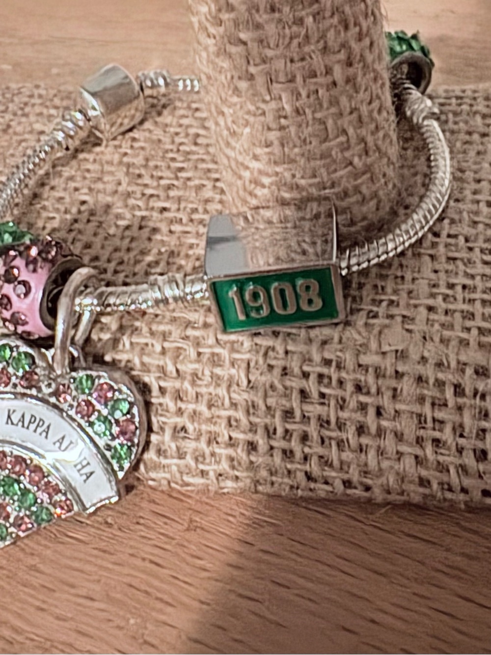 AkA Sorority Charm Bracelet - Picture 3 of 5